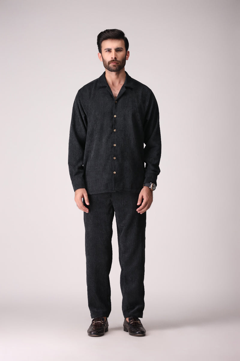 Men's Corduroy COORDS in Black Green
