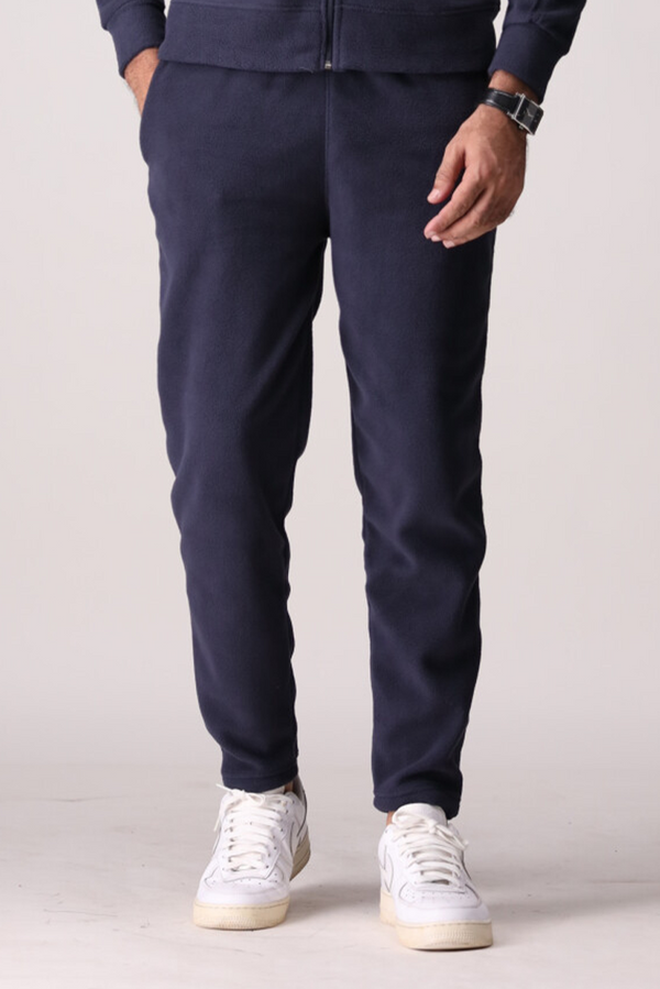 Navy Blue Pullar Fleece Smart fit Trouser