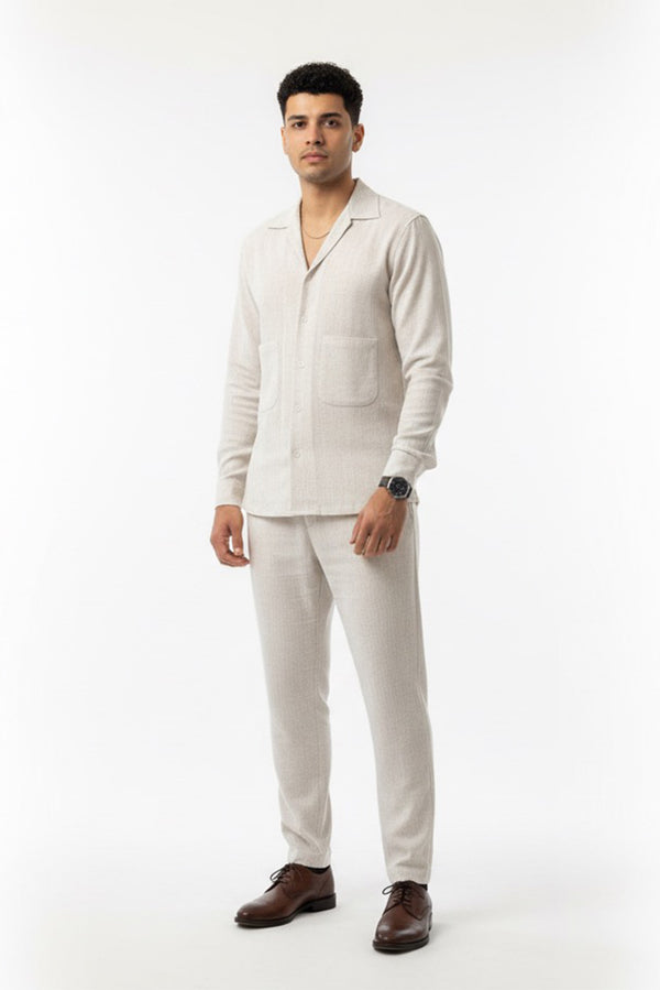 Irish Linen Full Sleeves Modern Suit