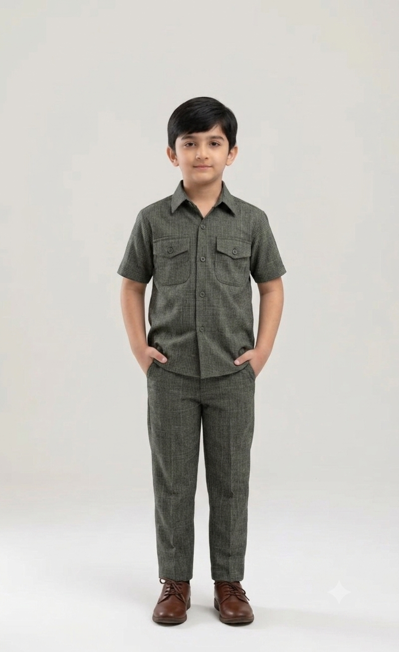 Cross hatch grey suit