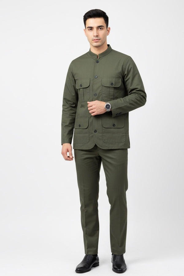 Olive Green Utility Suit