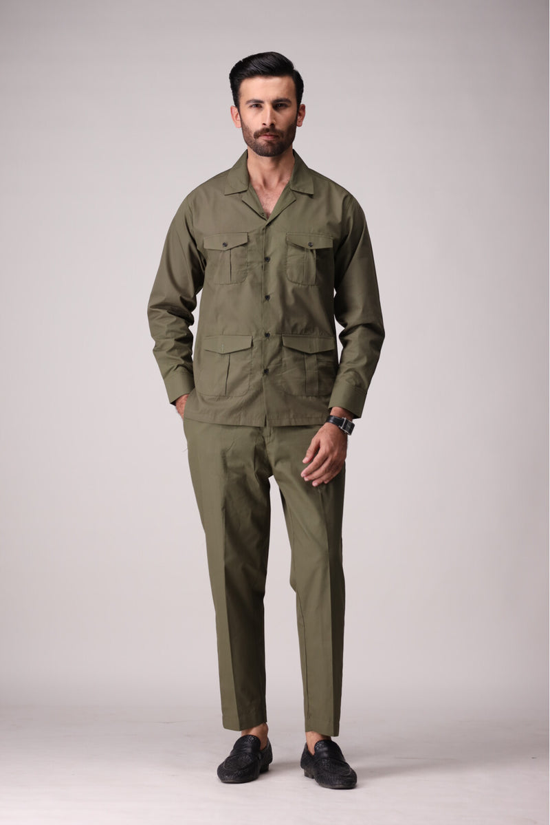 Olive Green Full Sleeves MF-ST-1506