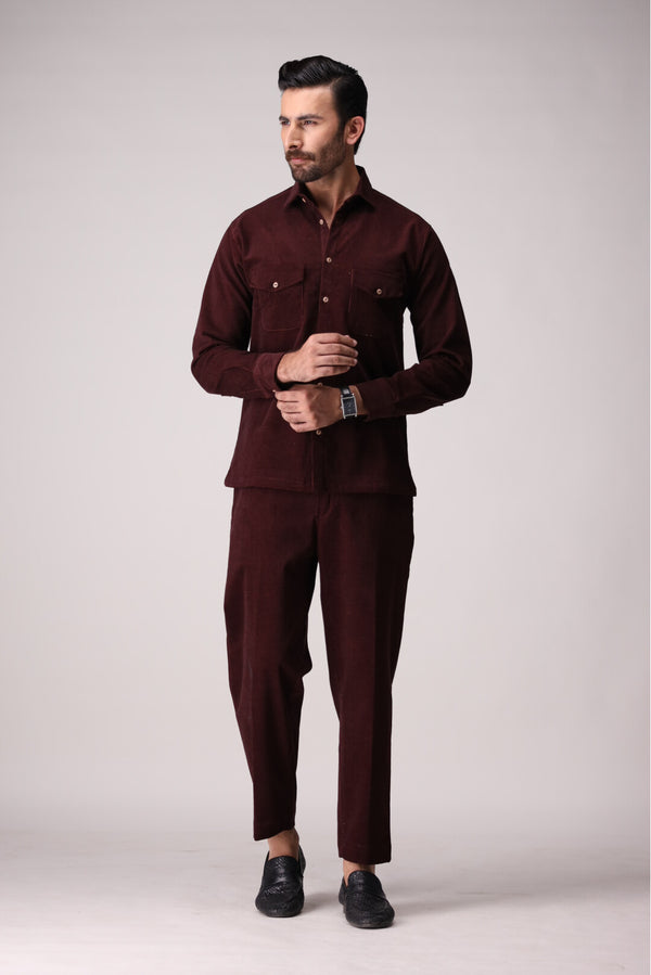 Winters Burgundy luxury COORDS Set