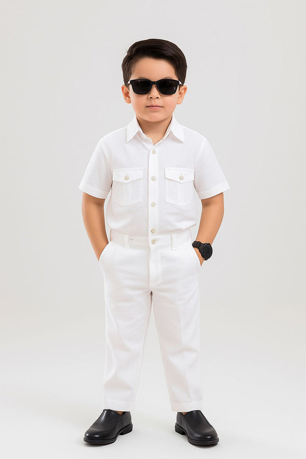 Elegant White Suit kids